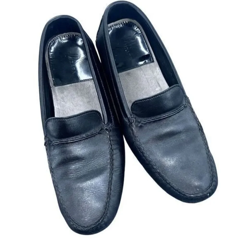 Allen Edmonds Size 10D The Super Sport Technogel Black Leather Loafers READ Info